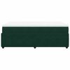 vidaXL Cama box spring con colch&oacute;n terciopelo verde oscuro 120x200 cm
