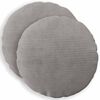 vidaXL Funda de almohada 2 pcs HEERLEN Gris Claro &Oslash; 50 cm pana