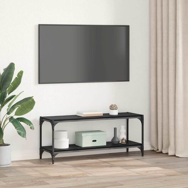 vidaXL Gabinete de TV Roble Negro 100x33x41cm
