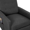 vidaXL Sill&oacute;n de masaje elevable tela gris oscuro