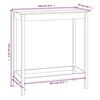 vidaXL Mesa alta de bar madera maciza de pino blanco 100x50x110 cm