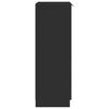 vidaXL Mueble zapatero madera contrachapada negro 59x35x100 cm