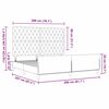 vidaXL Cama tipo Box Spring Gris claro 200 x 200 cm Terciopelo