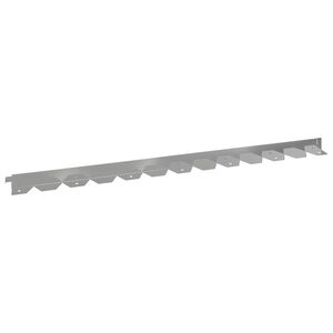vidaXL Borde de C&eacute;sped 10 uds. 102 x 4 x 4 cm Acero Plateado