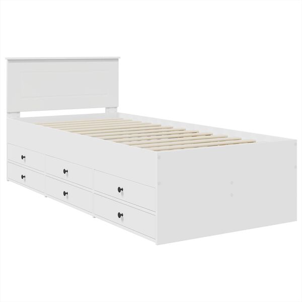 vidaXL Sof&aacute; cama con caj&oacute;n y Negro 90 x 200 cm Madera de ingenier&iacute;a