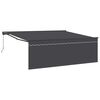 vidaXL Toldo retr&aacute;ctil Antracita 400 x 300 cm Poli&eacute;ster y Aluminio