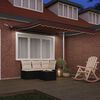 vidaXL Toldo retr&aacute;ctil autom&aacute;tico con luces LED marr&oacute;n 300x250 cm