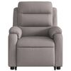 vidaXL Sill&oacute;n el&eacute;ctrico reclinable elevable de tela gris taupe