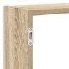 vidaXL Estante cubo de pared 7 compartimentos madera roble Sonoma