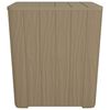 vidaXL Mesa de jard&iacute;n con tapa extra&iacute;ble polipropileno marr&oacute;n claro