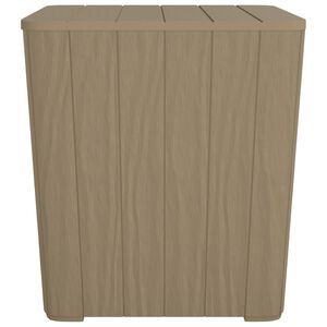 vidaXL Mesa de jard&iacute;n con tapa extra&iacute;ble polipropileno marr&oacute;n claro