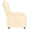 vidaXL Sillón reclinable de cuero sintético crema