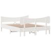 vidaXL Estructura de cama sin colch&oacute;n madera de pino blanca 140x200 cm