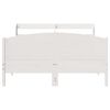 vidaXL Estructura de cama sin colch&oacute;n madera de pino blanca 140x190 cm