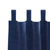 vidaXL Cortinas opacas 2 pcs Azul Oscuro 140 x 245 cm Terciopelo