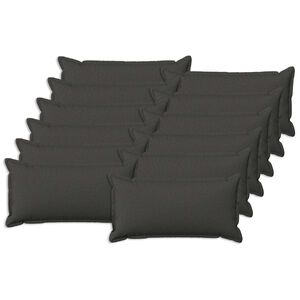 vidaXL Funda de almohada 12 uds. HOUTEN Gris oscuro 40 x 80 cm