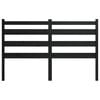 vidaXL Cabecero de cama madera maciza de pino negro 156x4x100 cm