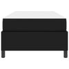vidaXL Estructura de cama con colch&oacute;n Negro 90 x 190 cm tela