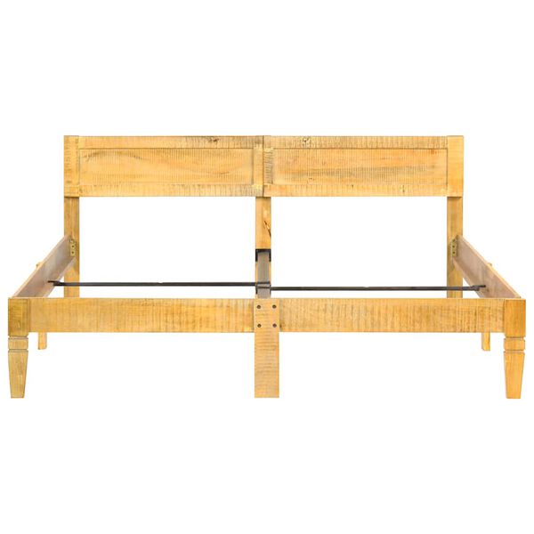 vidaXL Estructura de cama sin colch&oacute;n madera maciza de mango 180 cm