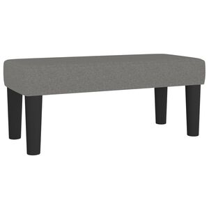 vidaXL Banco de tela gris oscuro 70x30x30 cm