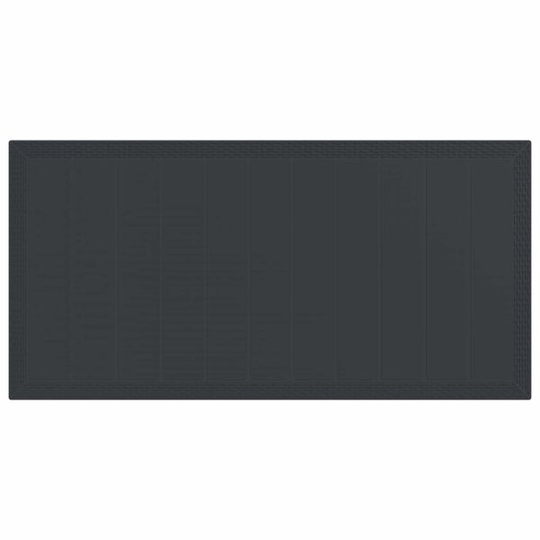 vidaXL Conjunto de Comedor de Jard&iacute;n 9 pcs Antracita Polipropileno