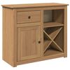 vidaXL Aparador con caj&oacute;n PANAMA madera maciza pino 93x40x80 cm
