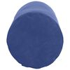 vidaXL Cojines Bolster 2 pcs Azul Polic&iacute;a &Oslash; 15 x 40 cm Tela de pana