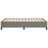 vidaXL Estructura de cama sin colch&oacute;n tela gris oscuro 120x190 cm