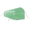 vidaXL Invernadero con estructura de acero verde 16 m&sup2; 8x2x2 m