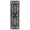 vidaXL Alfombra Runner FLORNES Tejido Gris PP 7 mm