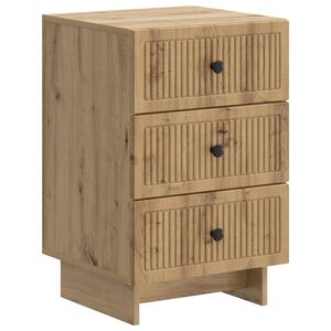 vidaXL Armario de Noche con caj&oacute;n Roble Artesanal 43 x 41 x 66,5 cm