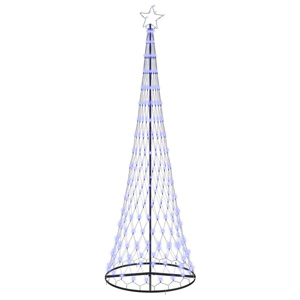 vidaXL &Aacute;rbol de Navidad LED Azul 100.5 x 100.5 x 302.5 cm Metal