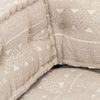 vidaXL Puff Tela Beige