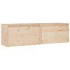 vidaXL Armarios de pared 2 uds madera maciza de pino 60x30x35 cm
