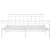 vidaXL Estructura de cama sin colch&oacute;n metal blanco 160x200 cm