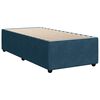 vidaXL Cama box spring con colch&oacute;n terciopelo azul oscuro 80x200 cm