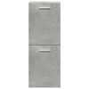 vidaXL Set muebles de ba&ntilde;o 2 piezas madera contrachapada gris hormig&oacute;n