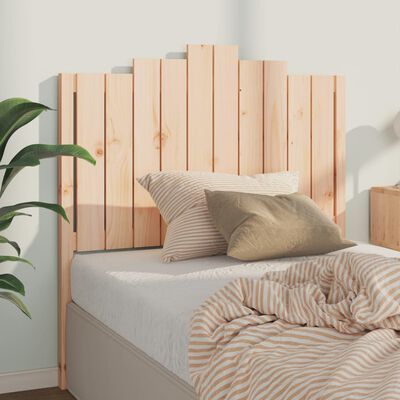 vidaXL Cabecero de cama madera maciza de pino 106x4x110 cm