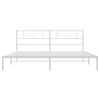 vidaXL Estructura cama sin colchón con cabecero metal blanco 193x203cm