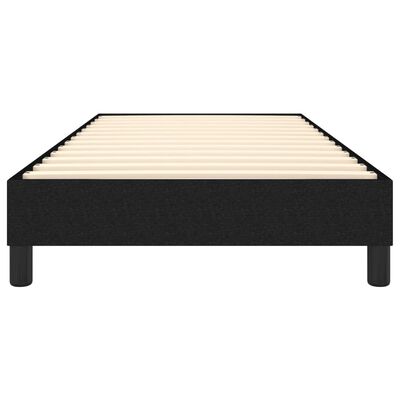 vidaXL Estructura de cama de tela negra 90x200 cm