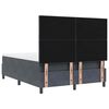 vidaXL Cama tipo Box Spring Gris oscuro 140 x 200 cm Terciopelo