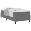 vidaXL Cama tipo Box Spring Gris claro y . 90 x 200 cm Tela de Pana