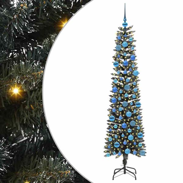 vidaXL &Aacute;rbol de Navidad artificial Verde 180 cm PVC, Pl&aacute;stico y Acero
