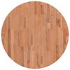 vidaXL Tablero redondo de madera maciza de haya &Oslash;70x1,5 cm