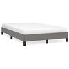 vidaXL Estructura de cama sin colch&oacute;n tela gris oscuro 120x190 cm