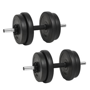 vidaXL Mancuernas con discos 40 kg