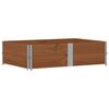 vidaXL Collares de palets 2 uds madera maciza pino marr&oacute;n 150x100 cm