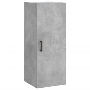 vidaXL Armario de pared gris hormig&oacute;n 34,5x34x90 cm