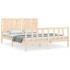 vidaXL Estructura de cama sin colch&oacute;n madera maciza de pino 160x200 cm