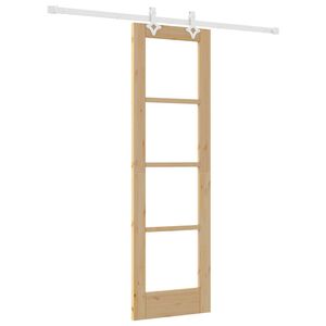 vidaXL Puerta Corredera Natural 61 x 198,5 cm